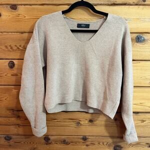 ABLE Marlowe Sweater Tan Cropped Size XXS